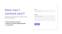 Can I Contact You Css Template Free Download