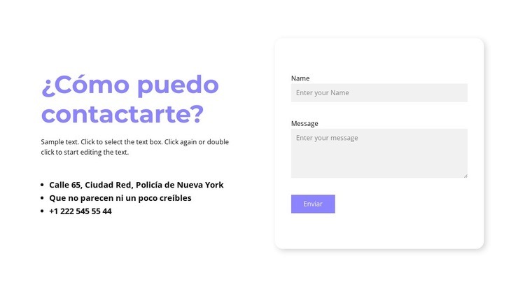 ¿Puedo contactarte? Plantilla HTML5