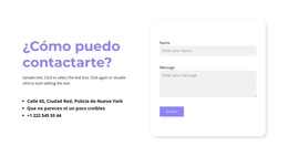 ¿Puedo Contactarte?: Plantilla De Sitio Web Adaptable
