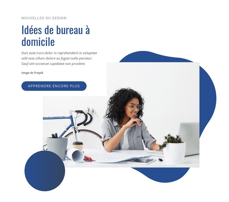 Idées de bureau à domicile Modèle HTML