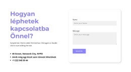 Felvehetem A Kapcsolatot – Reszponzív Webhelysablon