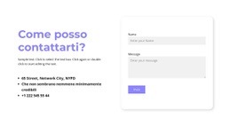 Posso Contattarti? - Design Del Sito Web Scaricabile Gratuitamente