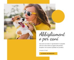 Modello HTML5 Multiuso Per Moda Abbigliamento Per Cani