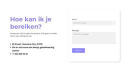 Kan Ik Contact Met Je Opnemen? - HTML-Sjablooncode