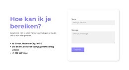 Kan Ik Contact Met Je Opnemen? - Gratis Sjablonen