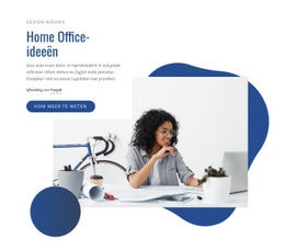Home Office-Ideeën Één Paginasjabloon