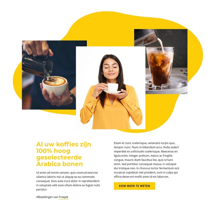 100% geselecteerde Arabica Website Builder-sjablonen