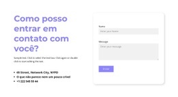Posso Entrar Em Contato Com Você - Modelos Gratuitos