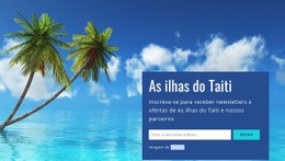 As Ilhas Do Taiti - Download De Modelo HTML