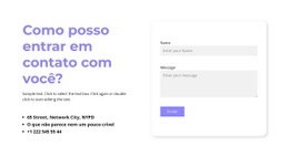 Posso Entrar Em Contato Com Você - Página De Destino Pronta Para Uso