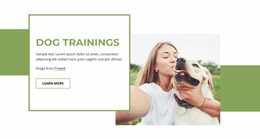 Puppy And Adult Dog Training - Website Template Download