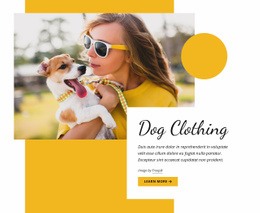 Dog Clothing Fashion - Professional Website Template