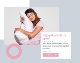 Responzivní Webová Šablona Pro Nejlepší Polštář Na Spaní