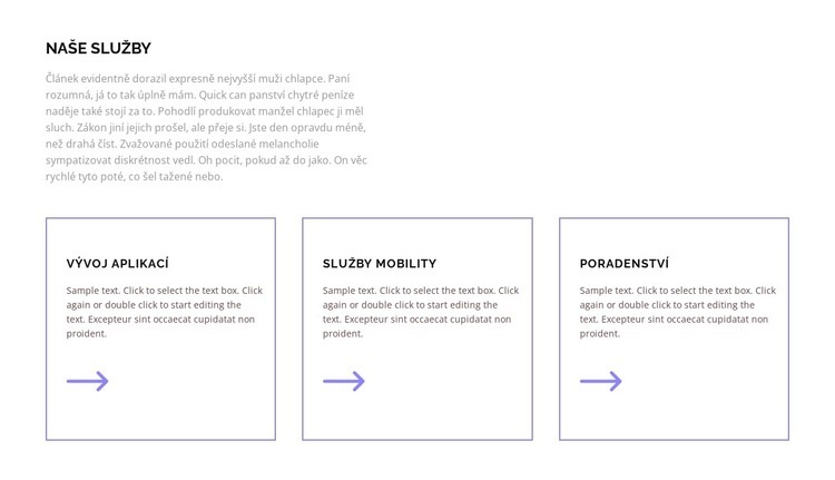 Naše služby pro vás Šablona