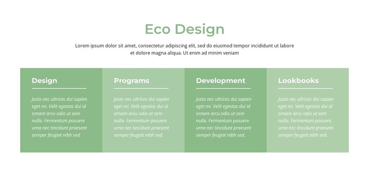 Eco design CSS Template