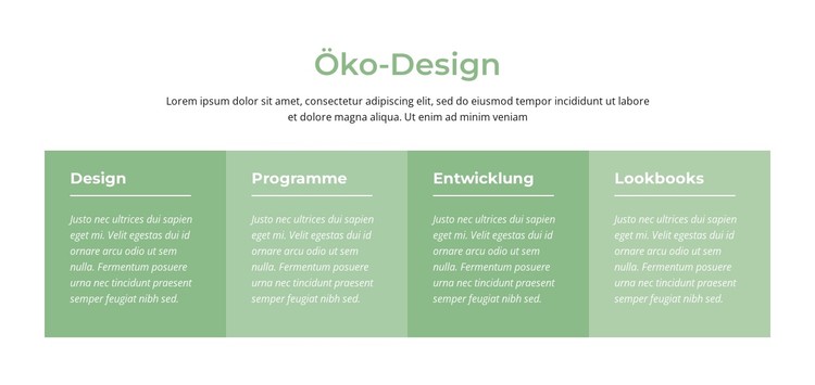 Öko-Design CSS-Vorlage