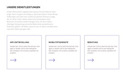 Unsere Leistungen Für Sie - Moderne Webvorlage