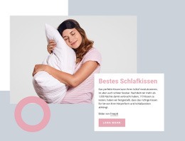 Responsive Webvorlage Für Bestes Schlafkissen