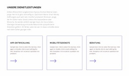 Unsere Leistungen Für Sie - Benutzerdefiniertes Website-Design