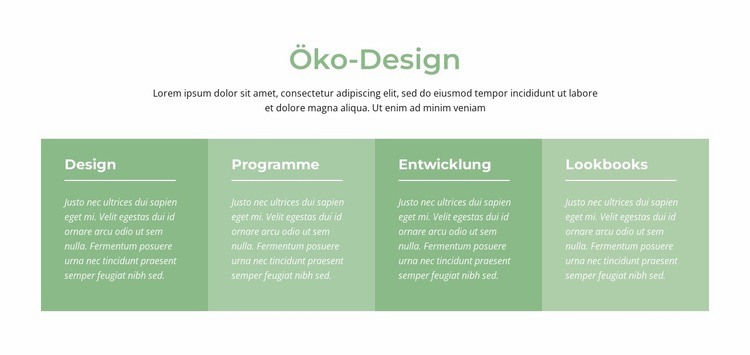 Öko-Design Website design