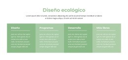 Diseño Ecológico - HTML Site Builder