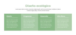 Diseño Ecológico - Plantilla HTML5