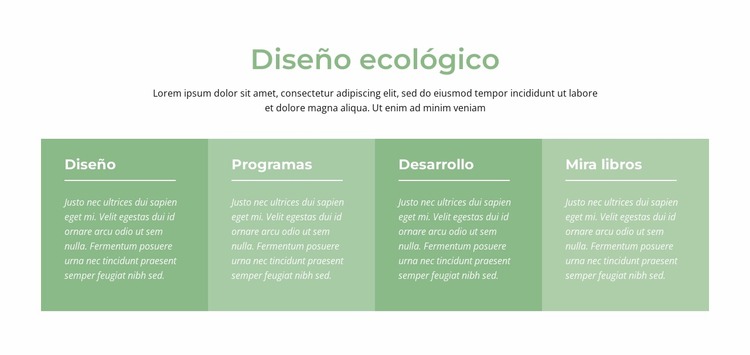Diseño ecológico Plantilla Joomla