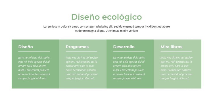 Diseño ecológico Plantilla