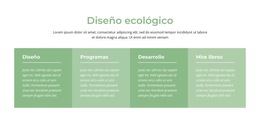 Diseño Del Sitio Web Para Diseño Ecológico