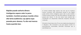 Línea Y Dos Columnas - Tema WooCommerce Multipropósito