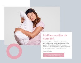 Meilleur Oreiller De Sommeil - Maquette De Site Web Polyvalente