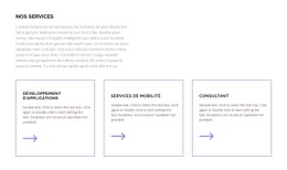 Nos Services Pour Vous - Modèle Polyvalent D'Une Page