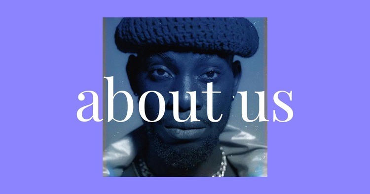 About us for you Homepage Design