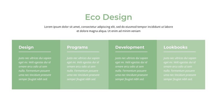 Eco design Html Code Example