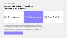 Services In The Company - HTML Web Template