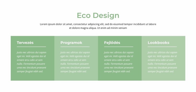 Eco design HTML Sablon