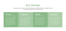 Eco Design – Webhelytervezési Inspiráció