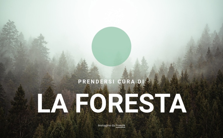 Prendersi cura della foresta Costruttore di siti web HTML