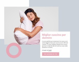 Modello Web Reattivo Per Il Miglior Cuscino Per Dormire