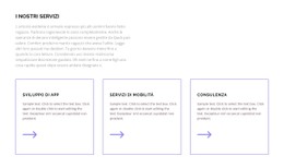 I Nostri Servizi Per Te Modello HTML CSS Reattivo