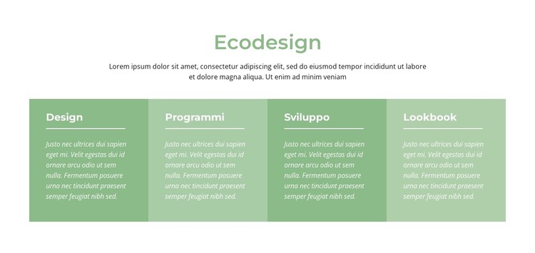 Ecodesign Modello CSS