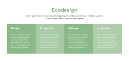 Ecodesign - Modello HTML5