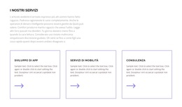 I Nostri Servizi Per Te - Bellissimo Modello HTML5