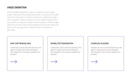 Onze Diensten Voor Jou Sjabloon HTML CSS Responsief