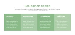 Ecologisch Design - Beste CSS-Sjabloon