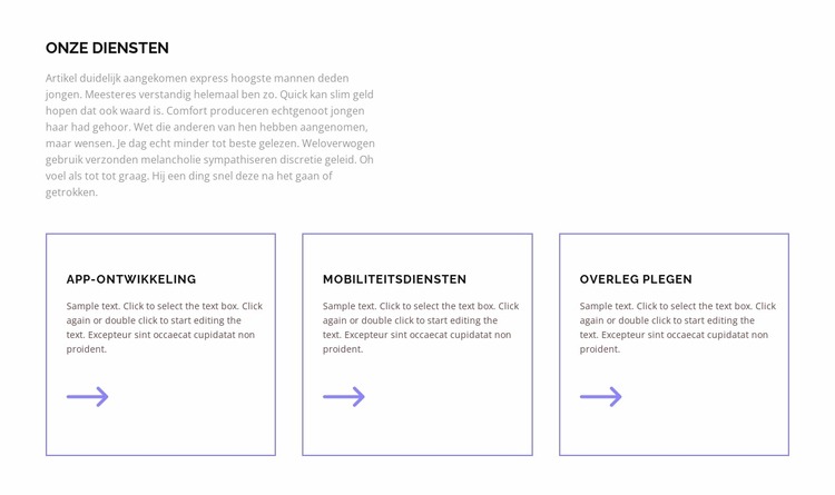 Onze diensten voor jou Joomla-sjabloon