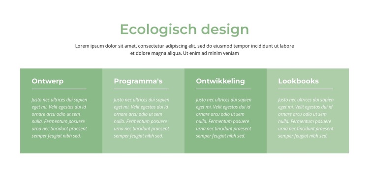 Ecologisch design WordPress-thema