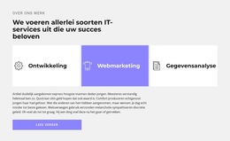 Diensten In Het Bedrijf - Websitesjabloon Downloaden
