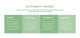 Prachtig Webontwerp Voor Ecologisch Design