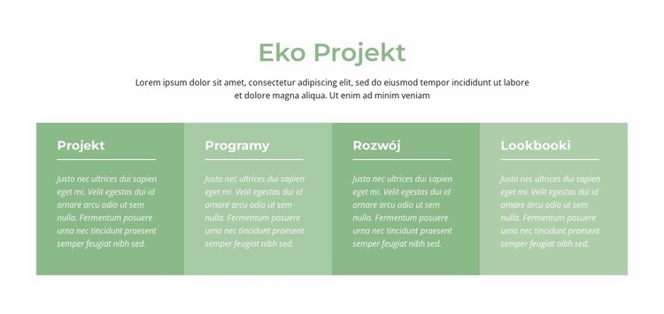 Eko Projekt Kreator witryn internetowych HTML
